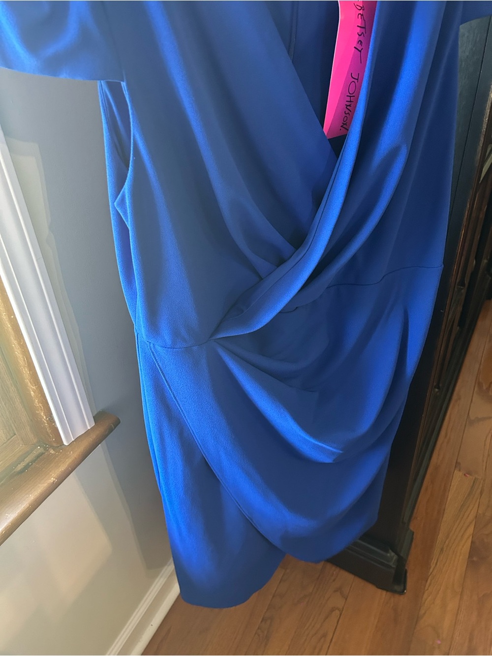 Betsey Johnson Royal Blue Draped Women’s Dress